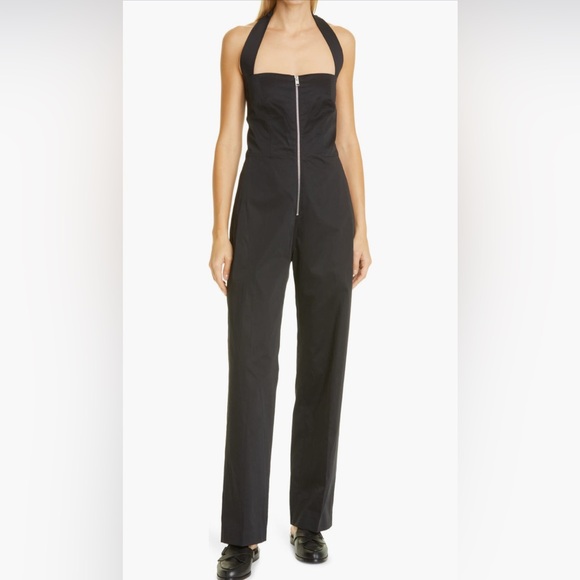 NEW FRAME Zip-Front Halter Jumpsuit - size XS - Picture 5 of 10